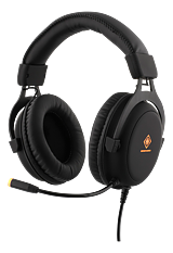 Deltaco Gaming Stereo Headset, LED-belysning, svart