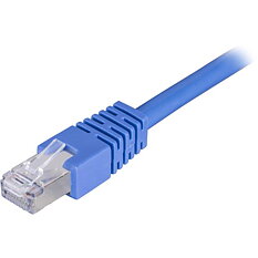 Deltaco F/UTP Cat6 patchkabel, 1,5m, blå