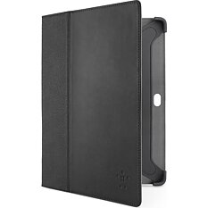Belkin Cinema Leather Folio för Samsung Galaxy Tab 2 10.1, svart - Returvara