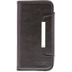 DELTACO läderfodral för Samsung Galaxy S4, svart
