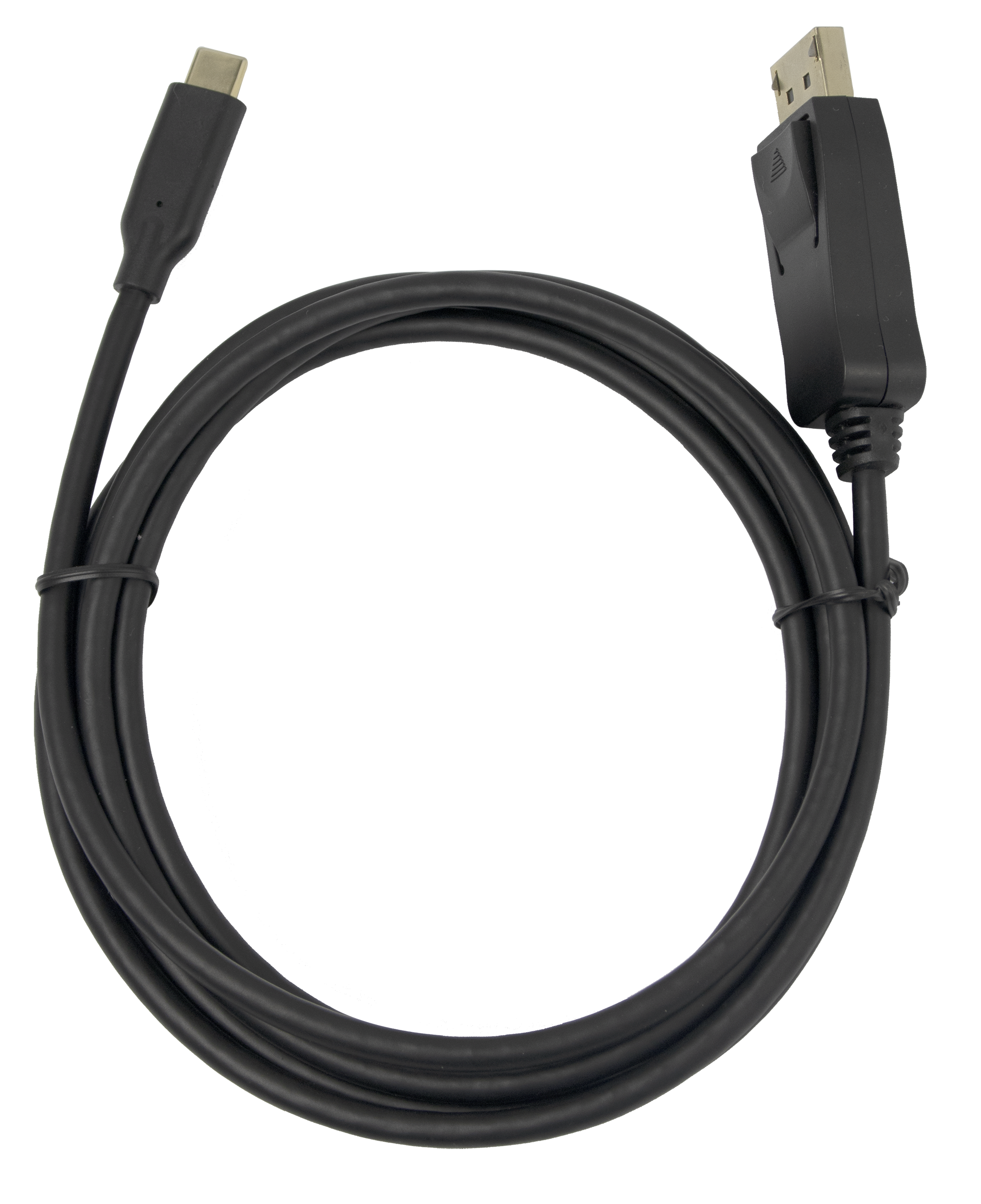 Deltaco 8K USB-C till DisplayPort kabel, dubbelriktad, 7680 x 4320 @ 30Hz, 2 m, svart - 2