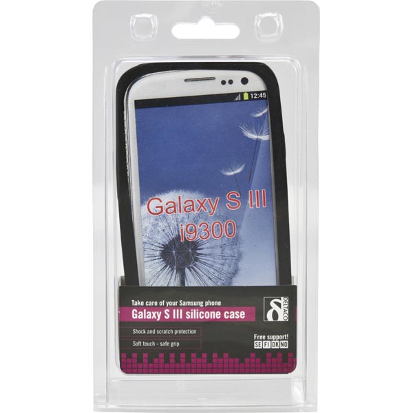 DELTACO sillikonskal till Samsung Galaxy S III(I9300), svart - 3