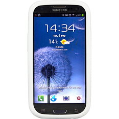 DELTACO sillikonskal till Samsung Galaxy S III(I9300), vit