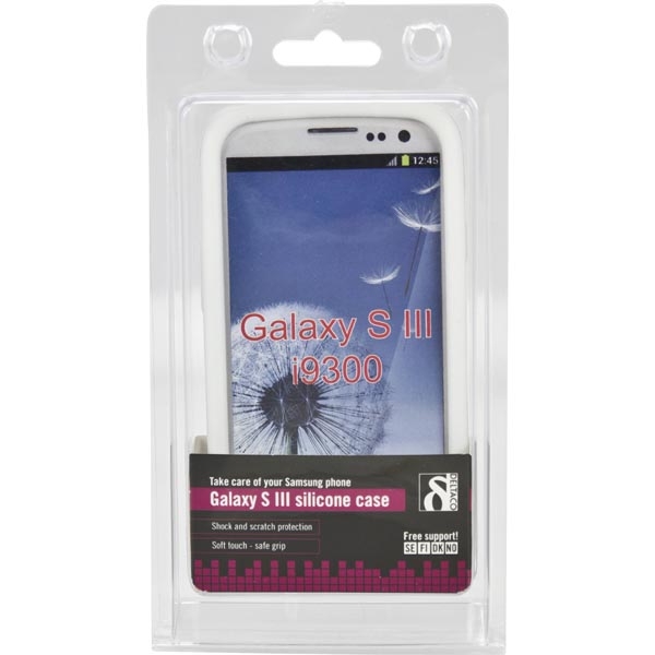 DELTACO sillikonskal till Samsung Galaxy S III(I9300), vit - 3