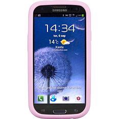 DELTACO sillikonskal till Samsung Galaxy S III(I9300), rosa