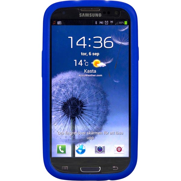 DELTACO sillikonskal till Samsung Galaxy S III(I9300), blå