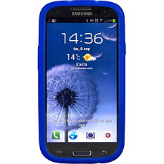DELTACO sillikonskal till Samsung Galaxy S III(I9300), blå