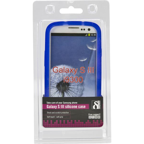 DELTACO sillikonskal till Samsung Galaxy S III(I9300), blå - 3