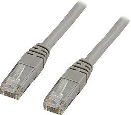 Deltaco U/UTP Cat5e patchkabel 2m, grå