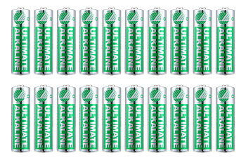 Deltaco, Ultimate Alkaline AA batteri, Svanenmärkt, 1.5V, 20-pack