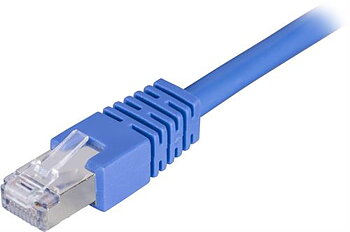 Deltaco F/UTP Cat6 patchkabel 10m, blå