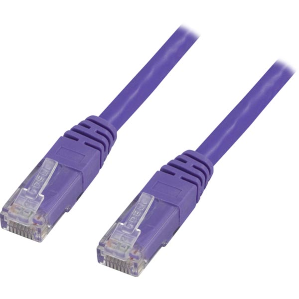 Deltaco UTP Cat6 patchkabel 1m, lila