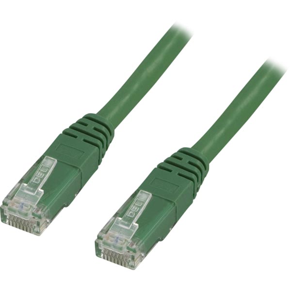 Deltaco UTP Cat6 patchkabel 1m, grön