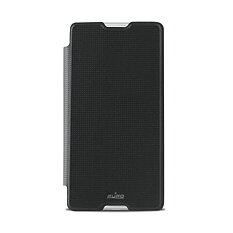 Puro Sony Xperia M5 Eco-Leath. Cover w/Flip/CardSlot Black
