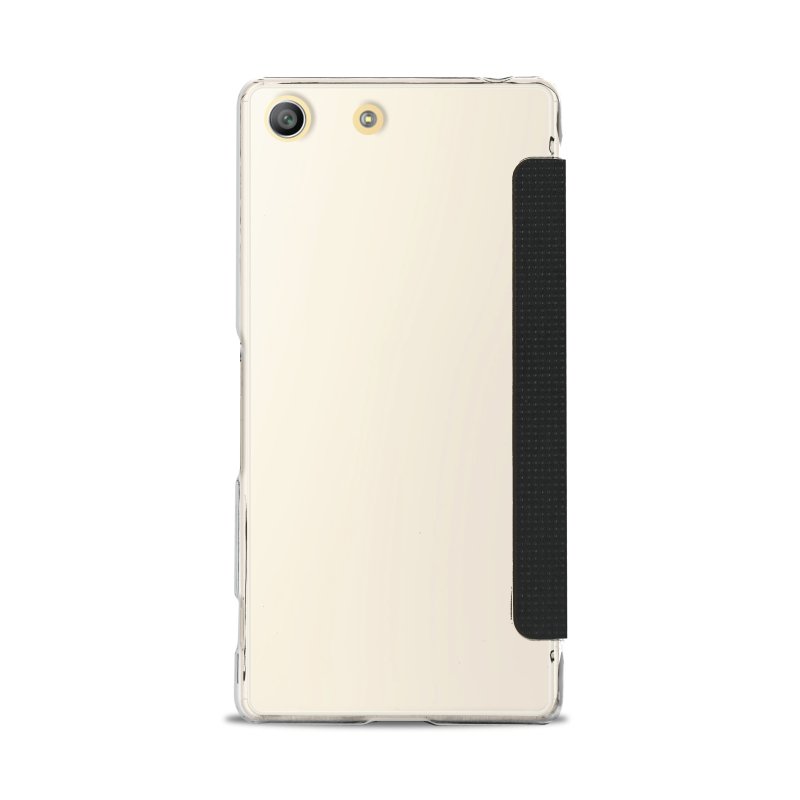 Puro Sony Xperia M5 Eco-Leath. Cover w/Flip/CardSlot Black - 3