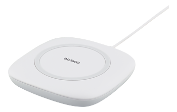 Deltaco Trådlös laddare, Qi 1,2, 7,5W, LED, USB