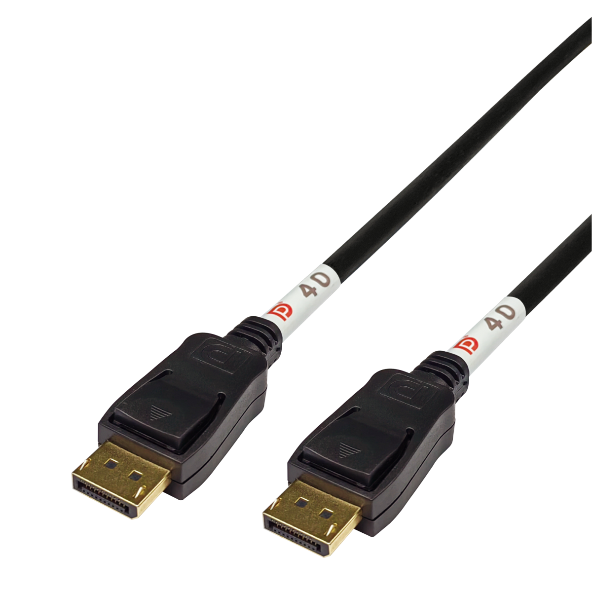 Deltaco DisplayPort kabel, DP 2.1, DP40, 1m, svart