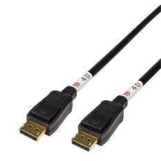 Deltaco DisplayPort kabel, DP 2.1, DP40, 1m, svart