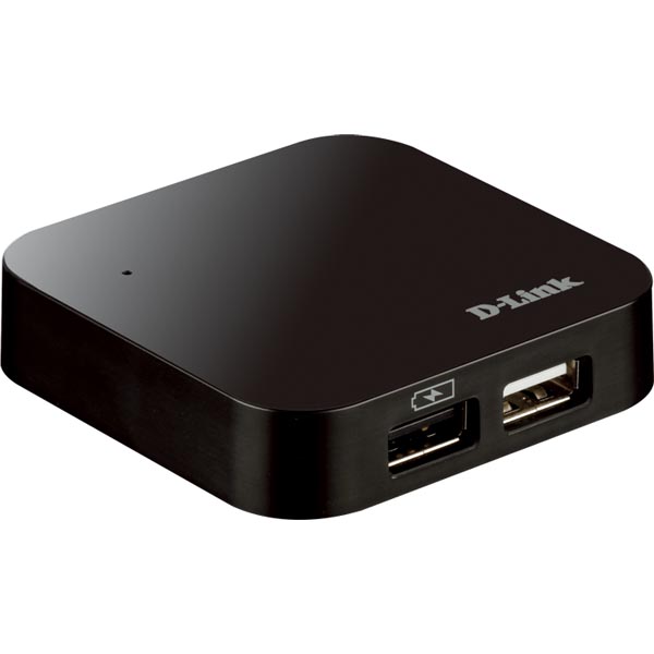 D-Link USB 2.0 hubb 4 portar, med nätadapter