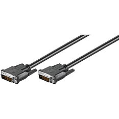 Goobay DVI monitorkabel Dual Link, DVI-D ha - ha, 0,5m