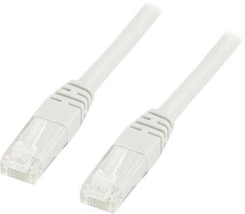 Deltaco U/UTP Cat6 patchkabel 0,75m, vit