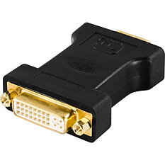 Deltaco DVI-adapter, DVI-I Single Link - VGA