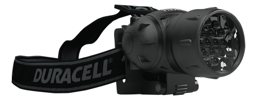Duracell HDL-1 Explorer pannlampa, 4 olika ljuslägen, svart