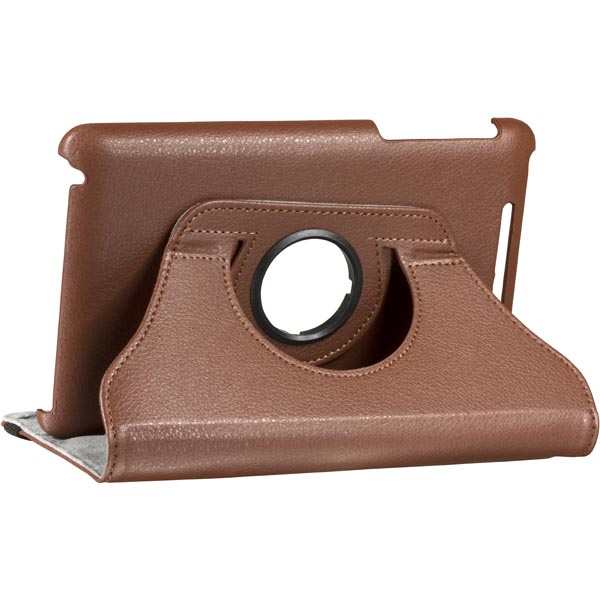 DELTACO läderfodral med roterande hållare för Nexus 7 (1:a gen), brun - 5