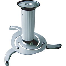 Deltaco takfäste för projektor, max 10kg, 80/170mm justerbar höjd, silver