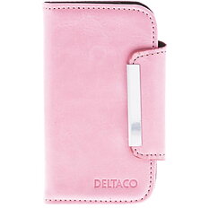 Deltaco läderfodral för Samsung Galaxy S3 mini, rosa