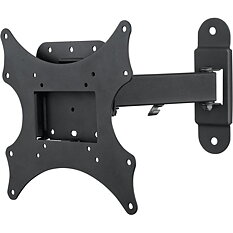 Deltaco väggfäste för TV/skärm, max 25kg, VESA 75x75 till 200x200mm, 2 leder, svart