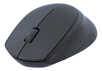 Deltaco trådlös optisk mus, 2,4GHz, 3 knappar med scroll, 1200 DPI, USB nano-mottagare, svart