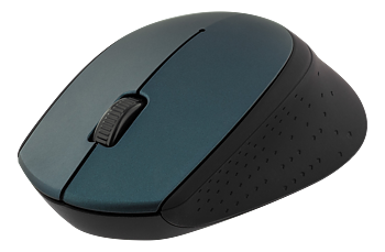 Deltaco trådlös optisk mus, 2,4GHz, 3 knappar med scroll, 1200 DPI, USB nano-mottagare, grön