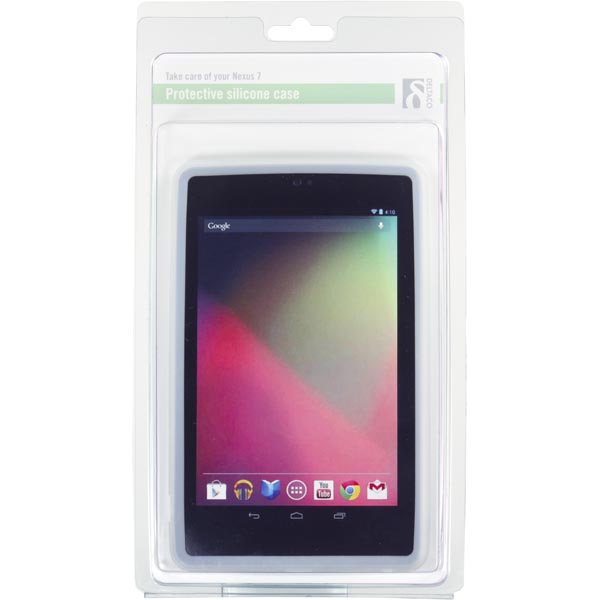 DELTACO silikonskal till Nexus 7 (1st generation), transparent vit - 3