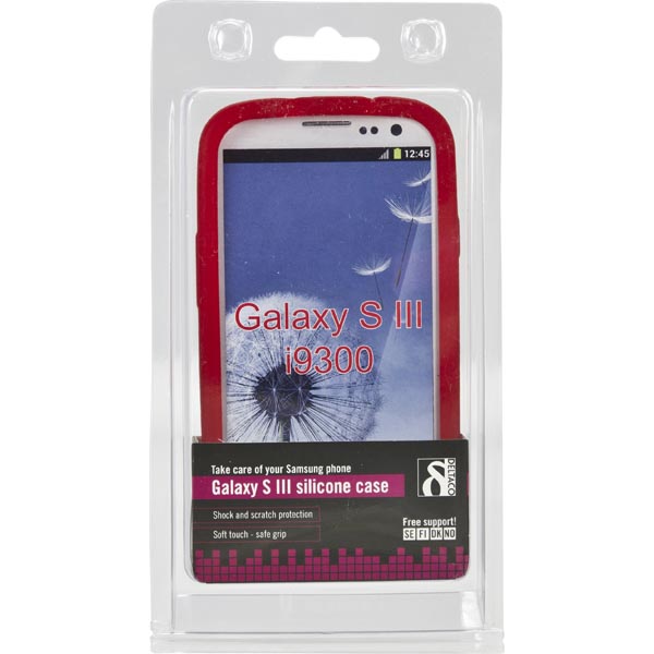 DELTACO sillikonskal till Samsung Galaxy S III(I9300), röd - 3