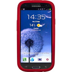 DELTACO sillikonskal till Samsung Galaxy S III(I9300), röd