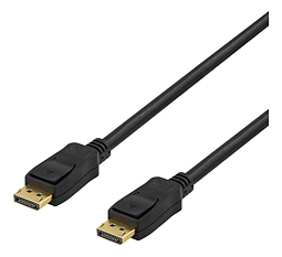 Deltaco DisplayPort monitorkabel, 5m, svart