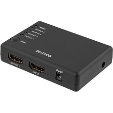 Deltaco Prime HDMI High Speed-splitter, till fyra skärmar