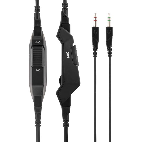 Deltaco spelheadset, sluten, volymkontroll - 3