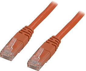 Deltaco U/UTP Cat6 patchkabel 25m, orange