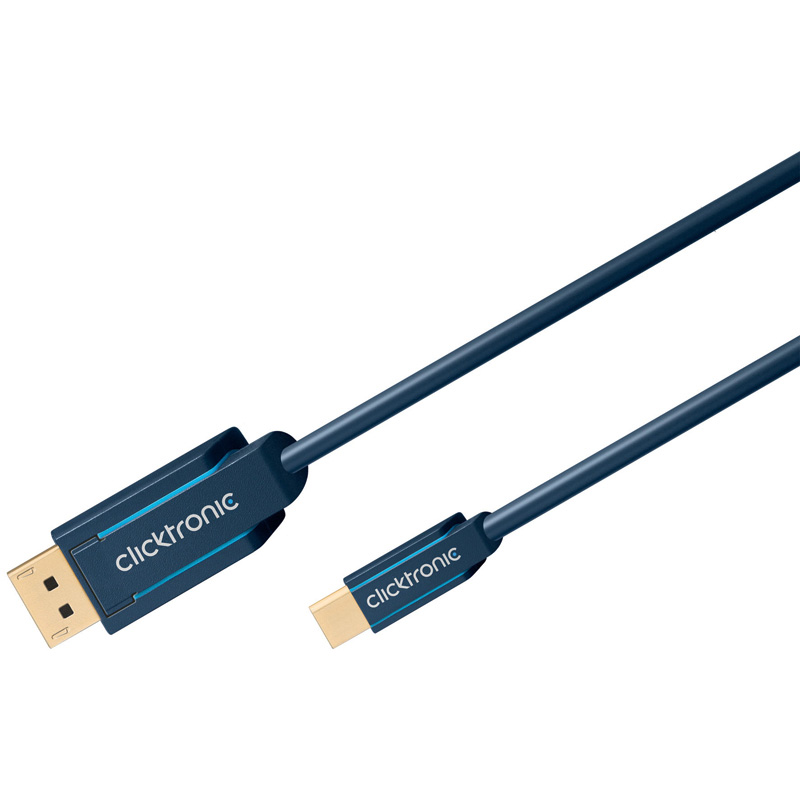 Clicktronic Mini DisplayPort till DisplayPort med ljud, 5m - 3