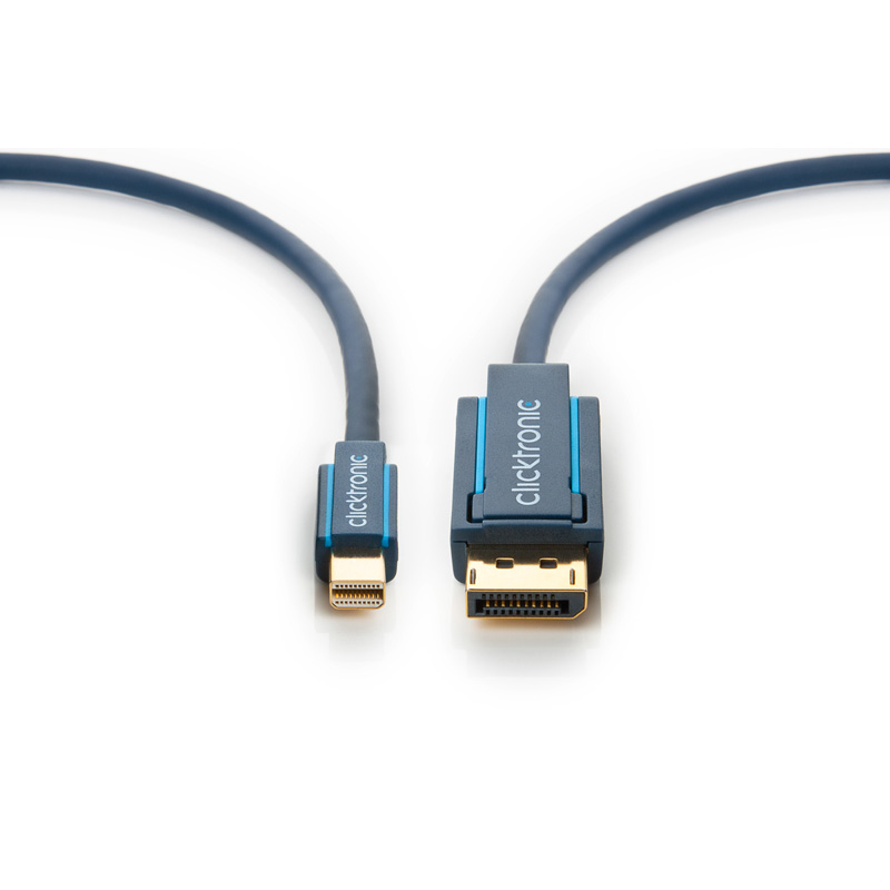 Clicktronic Mini DisplayPort till DisplayPort med ljud, 5m - 2