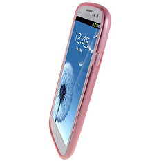 Samsung Protective Cover, skal av termoplast för Samsung Galaxy S III, rosa