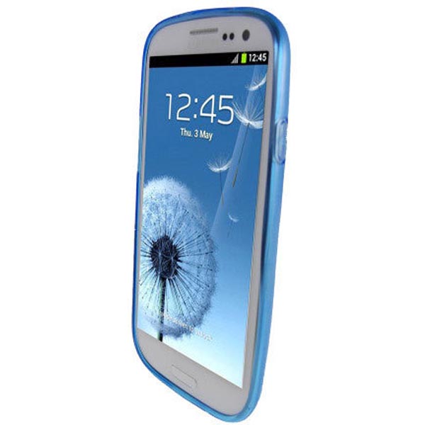 Samsung Protective Cover, skal av termoplast för Samsung Galaxy S III, blå
