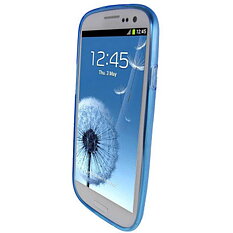 Samsung Protective Cover, skal av termoplast för Samsung Galaxy S III, blå