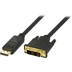 Deltaco DisplayPort till DVI-D Single Link monitorkabel, 3m, svart