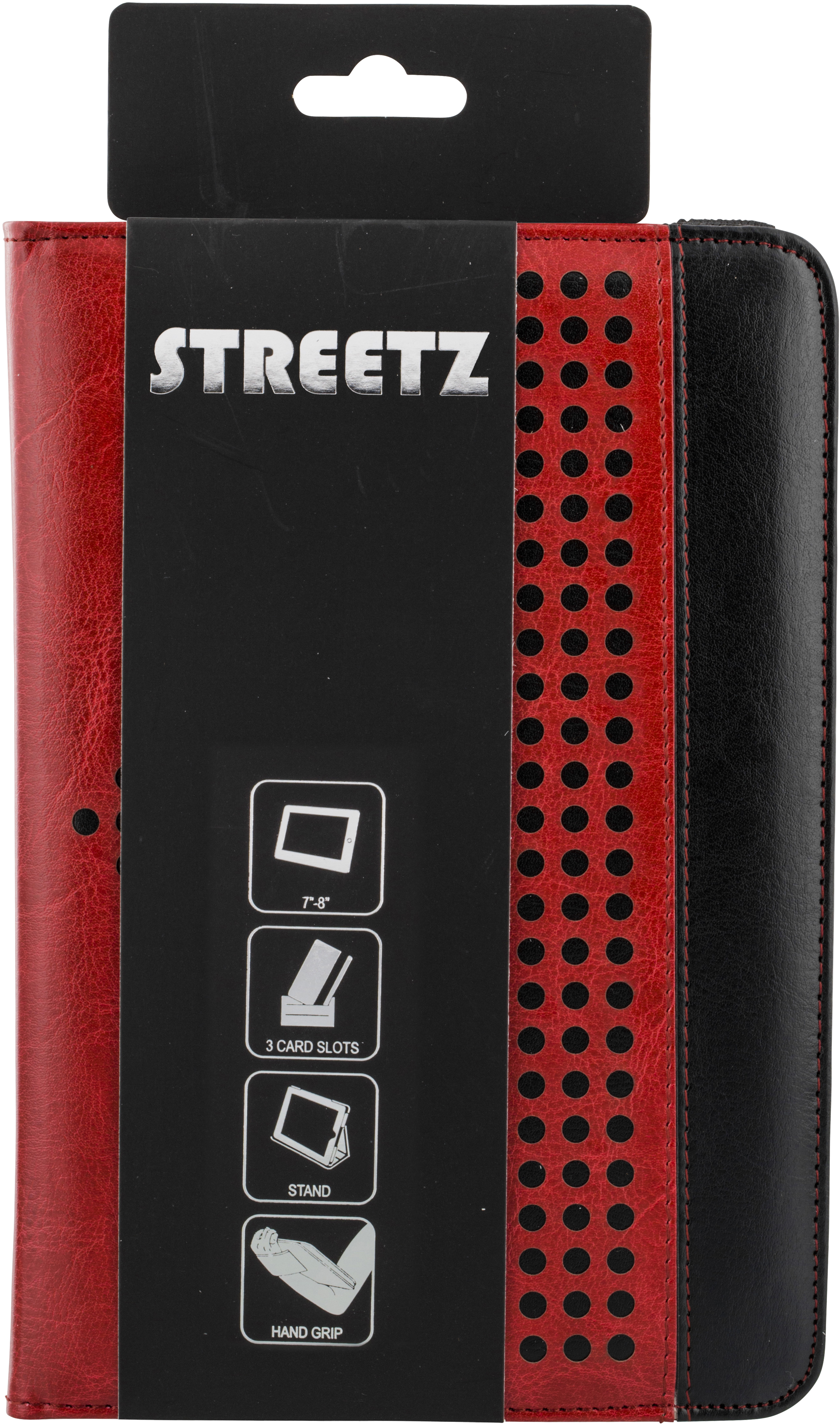 STREETZ universellt fodral för 7-8"-surfplattor, röd/svart - 5