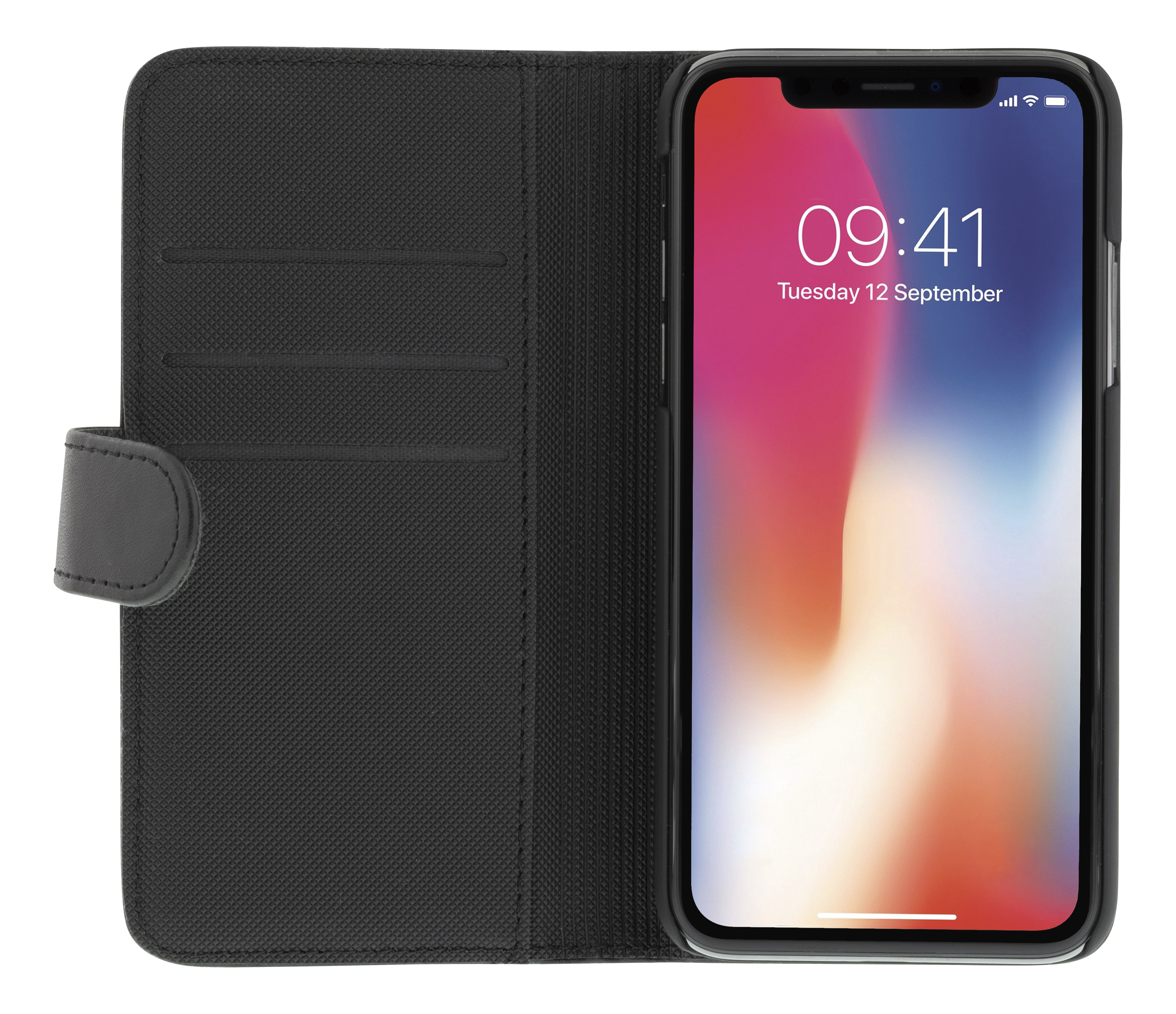 Deltaco plånboksfodral för iPhone XR, med magnetskal, svart - 5
