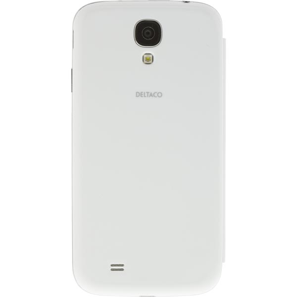 DELTACO flipcover, fodral med fönster i hårdplast för Samsung Galaxy S4, vit - 2