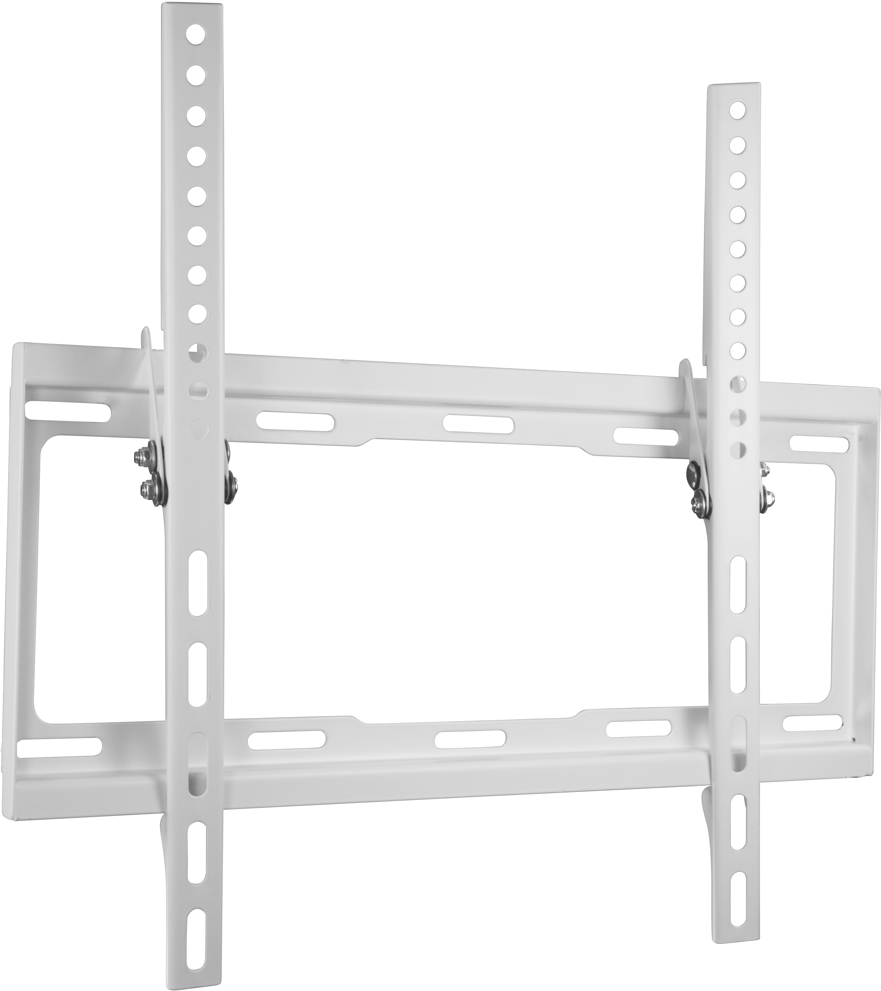 Deltaco väggfäste för TV/skärm, 32"-55", max 35 kg, tiltbart 14°, vit